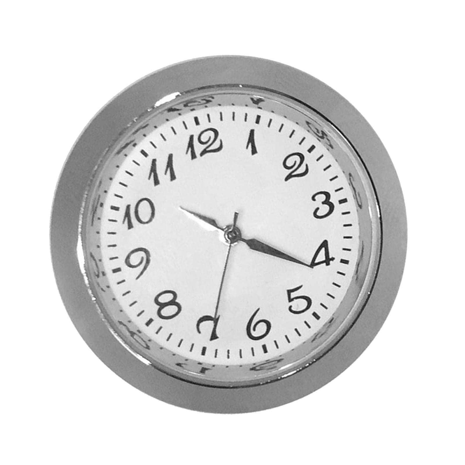 Round Clock Insert Clock Movement Clock Face for Diameter 1-3/8 inch Hole Argent-image-36