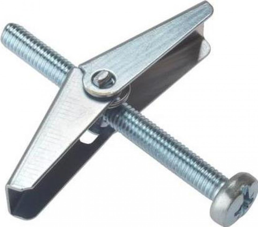 Forgefix Plasterboard Spring Toggle M3 X 50Mm Blister 4