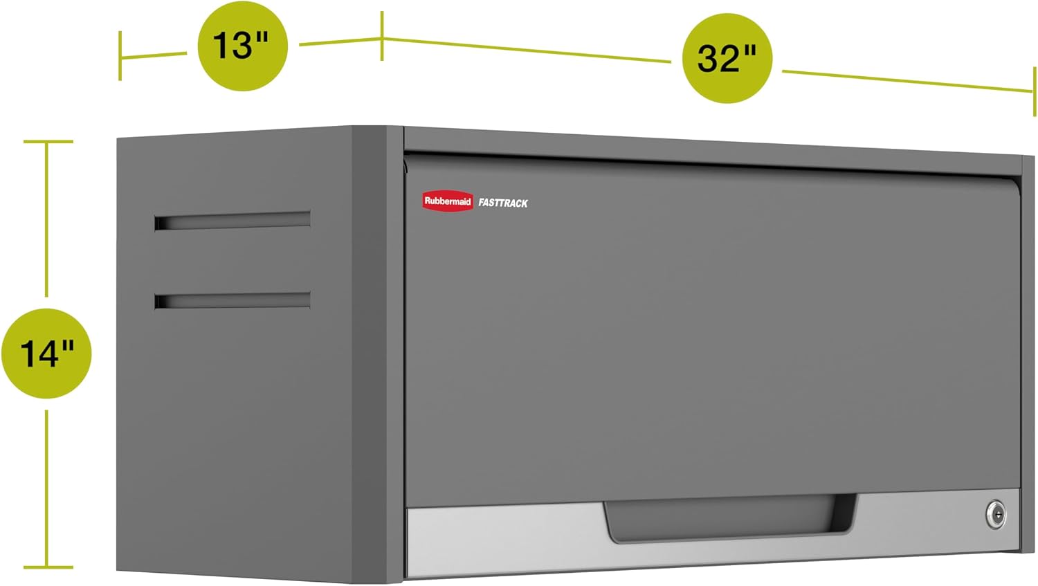 Rubbermaid Fasttrack Overhead Wall Cabinet, Storage Cabinet, Garage Storage Systems, Garage Organization image 2
