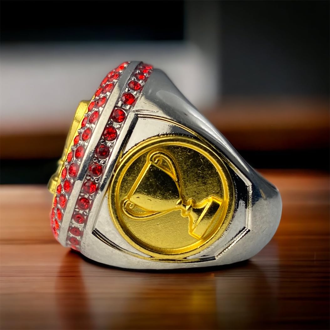 1 oder 10 Pack Championship Trophy Ring in Stones Award Geschenk für Turnier oder Liga Champion