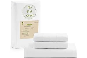 LANE LINEN 100% Organic Cotton Fitted Sheet Queen, 3-Piece