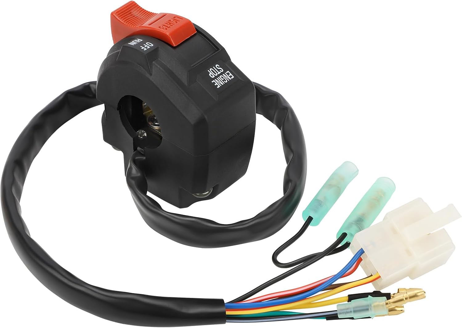 M MATI Left Handlebar Switch Start Kill Stop Headlight Button for Polaris Trail Boss 250 1985-1988 Scrambler 250 1985-1986 Big Boss 250 4x6 1989