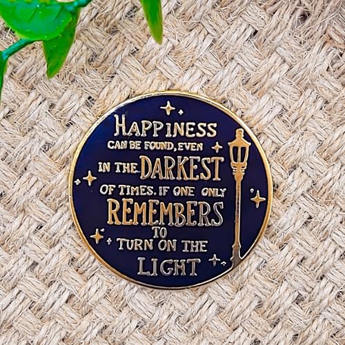 Image of Magic Fiction Quotes Pin - Culture Series | Premium Enamel Pin - Statement Lapel Pin - Plated Badge for Clothing, Bags, Hats, Jackets, and Lanyards