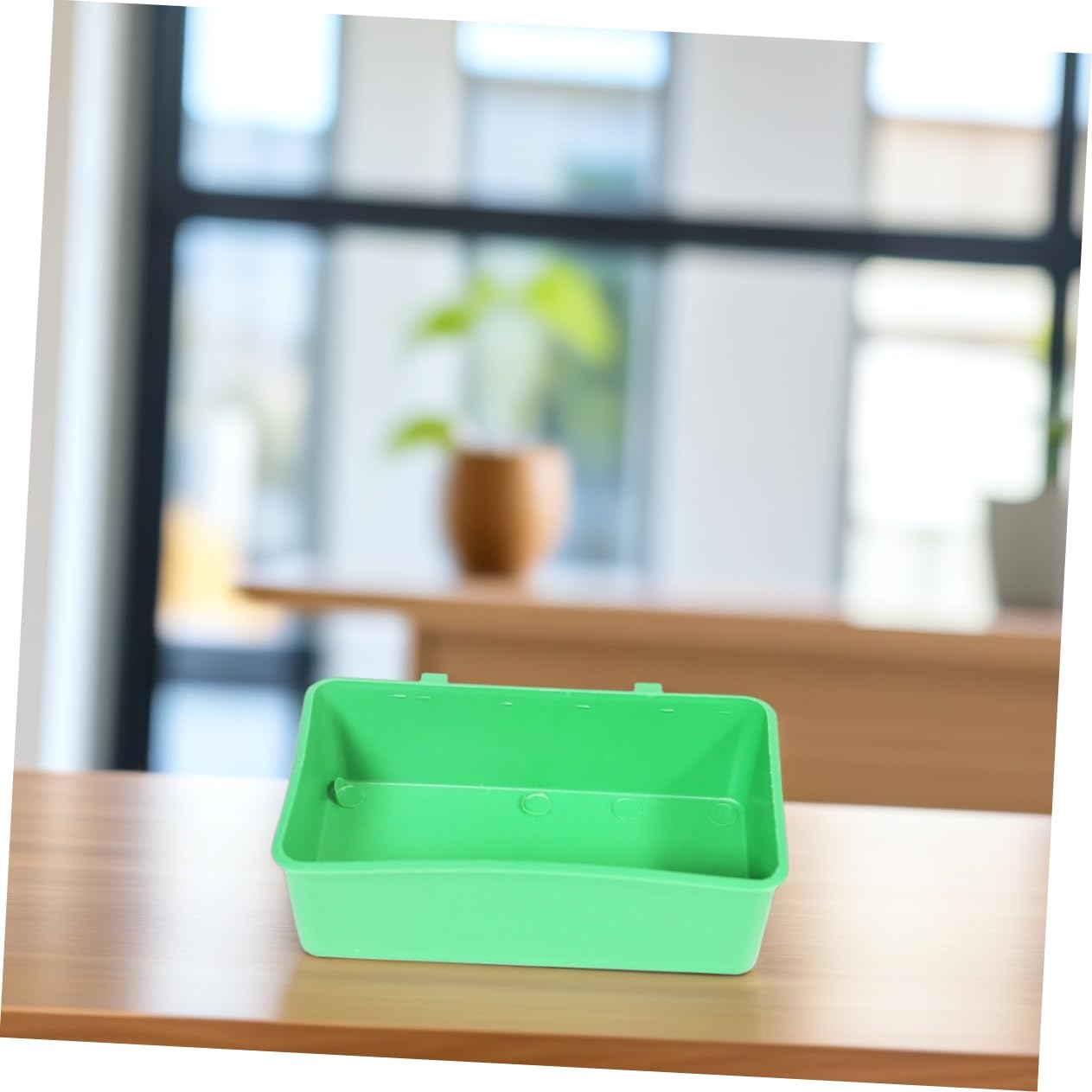 POPETPOP 2Pcs Bird Bath Tub for Parrots Birds Bathing Accessory with Detachable Design Vibrant Green Color for Parakeets Budgies