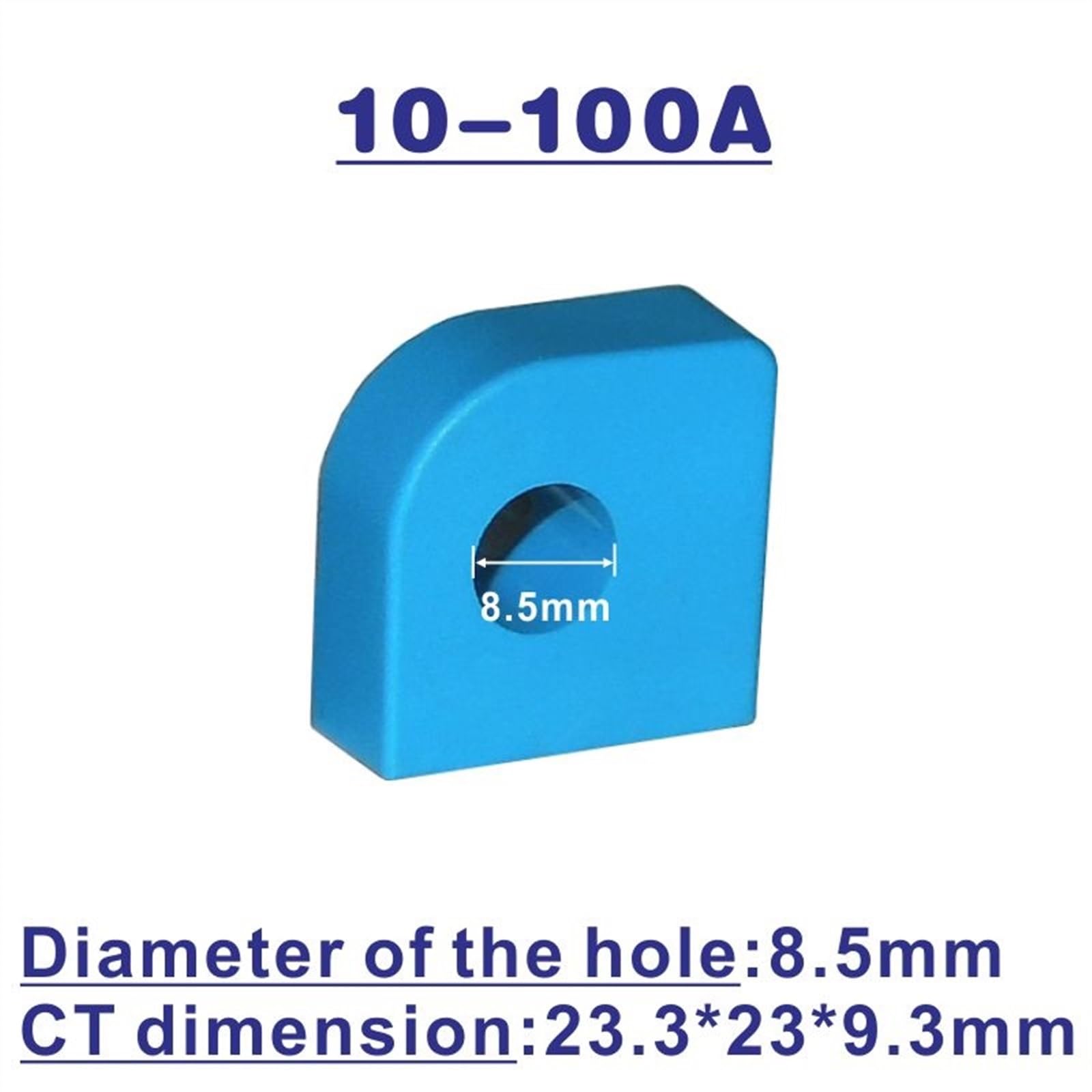 Transformador con Sensor de CC de 0 a 100 V, medidor de Corriente de Voltaje de CC de 20 A, voltímetro Digital LED, amperímetro, medidor de Panel de Voltaje(Red-Blue)
