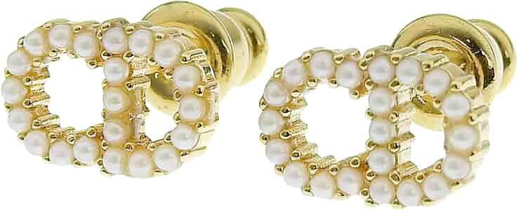 DIOR パール シャンパンゴールドピアス Amazon | [Dior] [ディオール ピアス レディース シャンパンゴールド