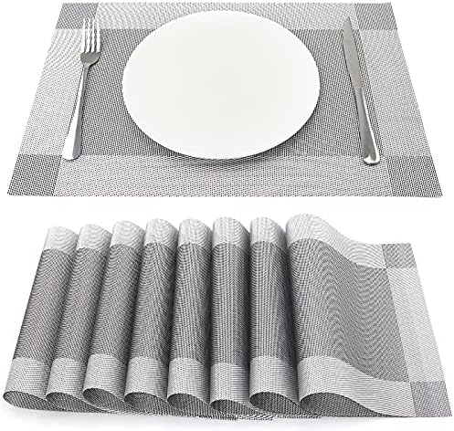 Artoid Mode Herbst Platzsets 4er Set - GNOME Kürbis Ahornblätter Design | PVC Tischsets Waschbar & Rutschfest