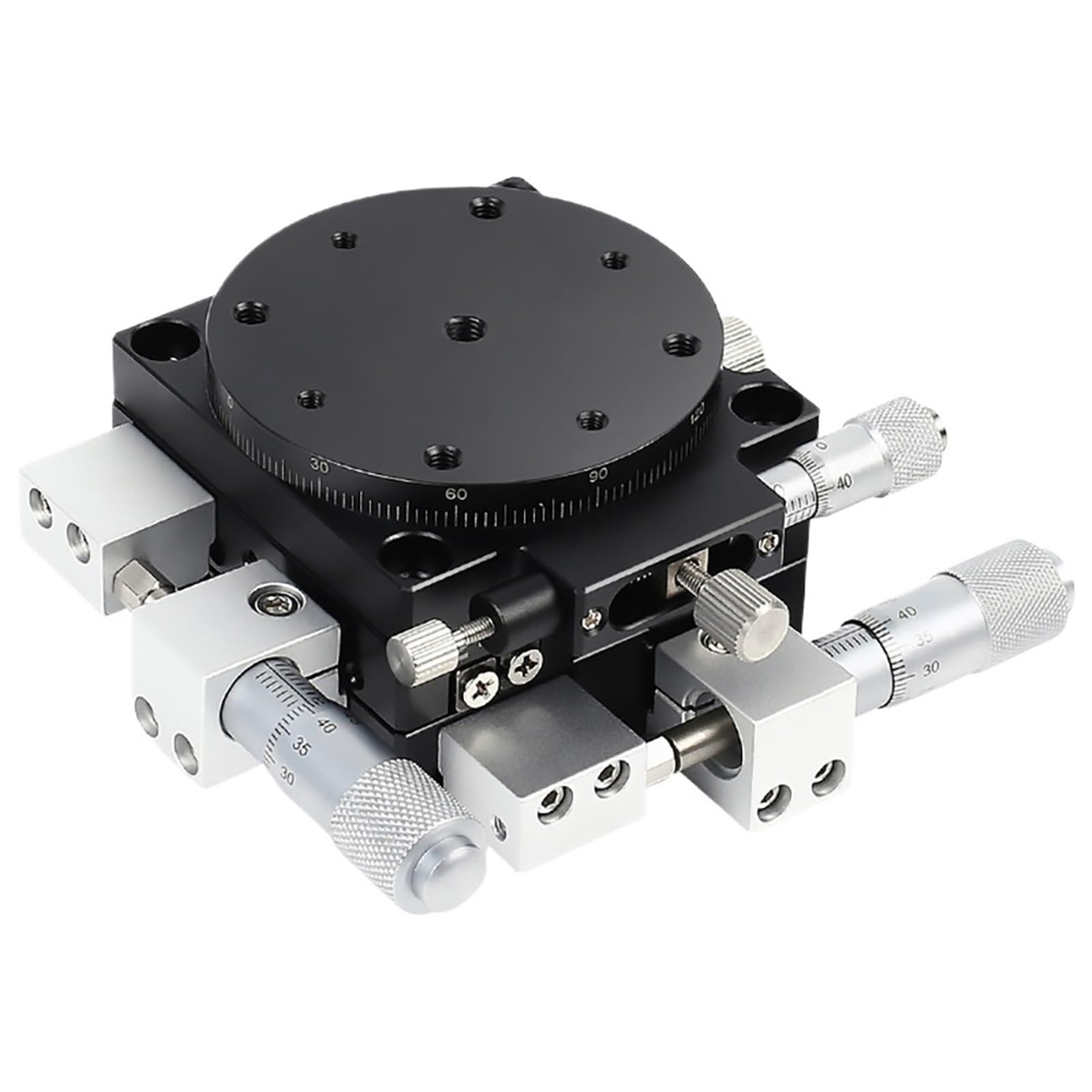 WNVXJGNSO XYR Axis 90 * 90mm LS90-LM Manual Trimming Platform Translation Table Adjust Sliding Table High Precision Linear Guide Rail