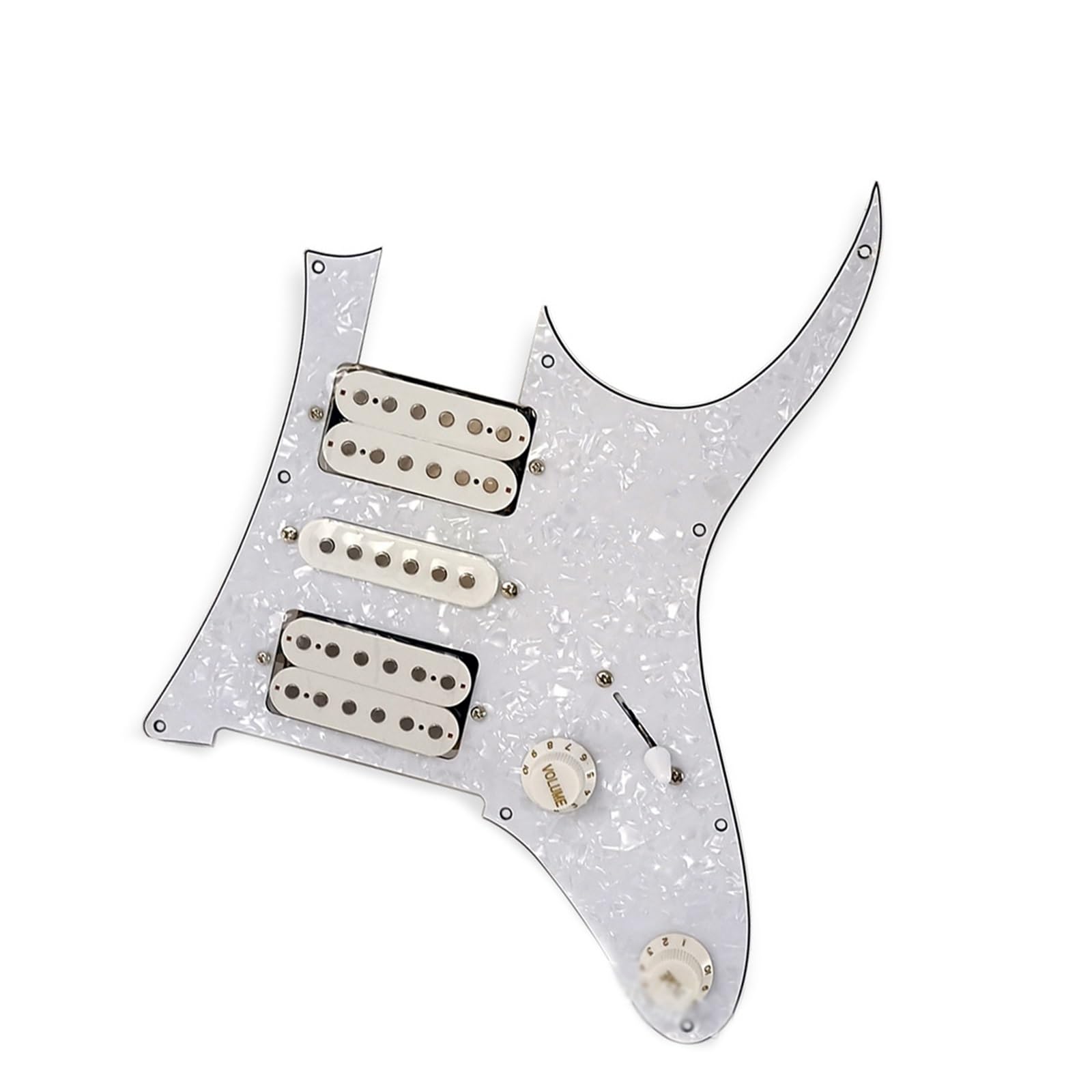 Amazon | 白と黒のダブルシングルとダブルエレキギターパネル