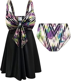 Plus Size Swimsuit 2-PC Sweetheart Swimdress Aurora...