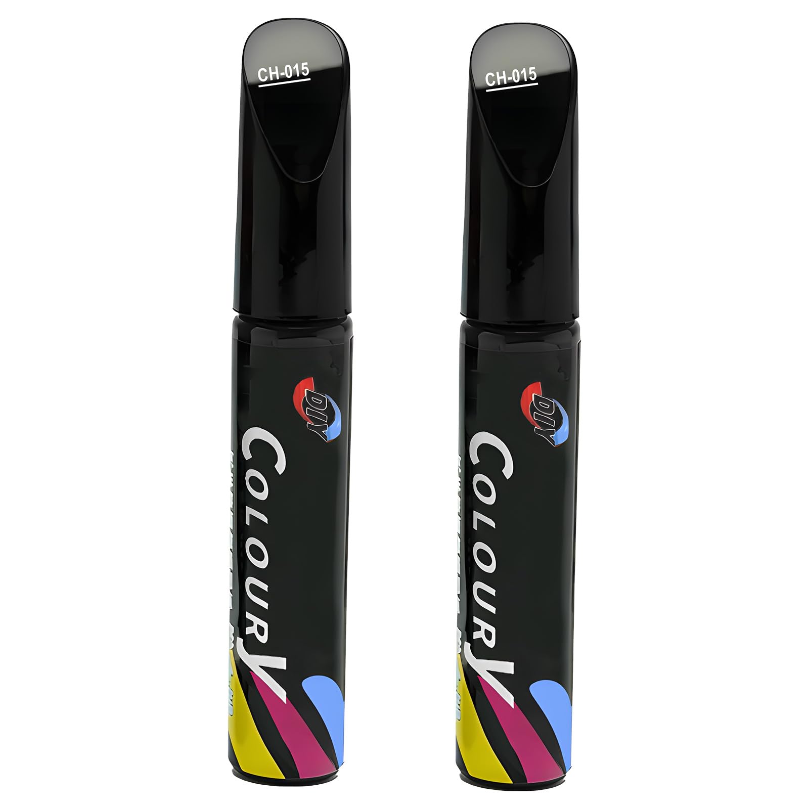 Thoquene 2 Pcs Auto Lackstift Schwarz Glänzend, Kratzer Reparatur Stift