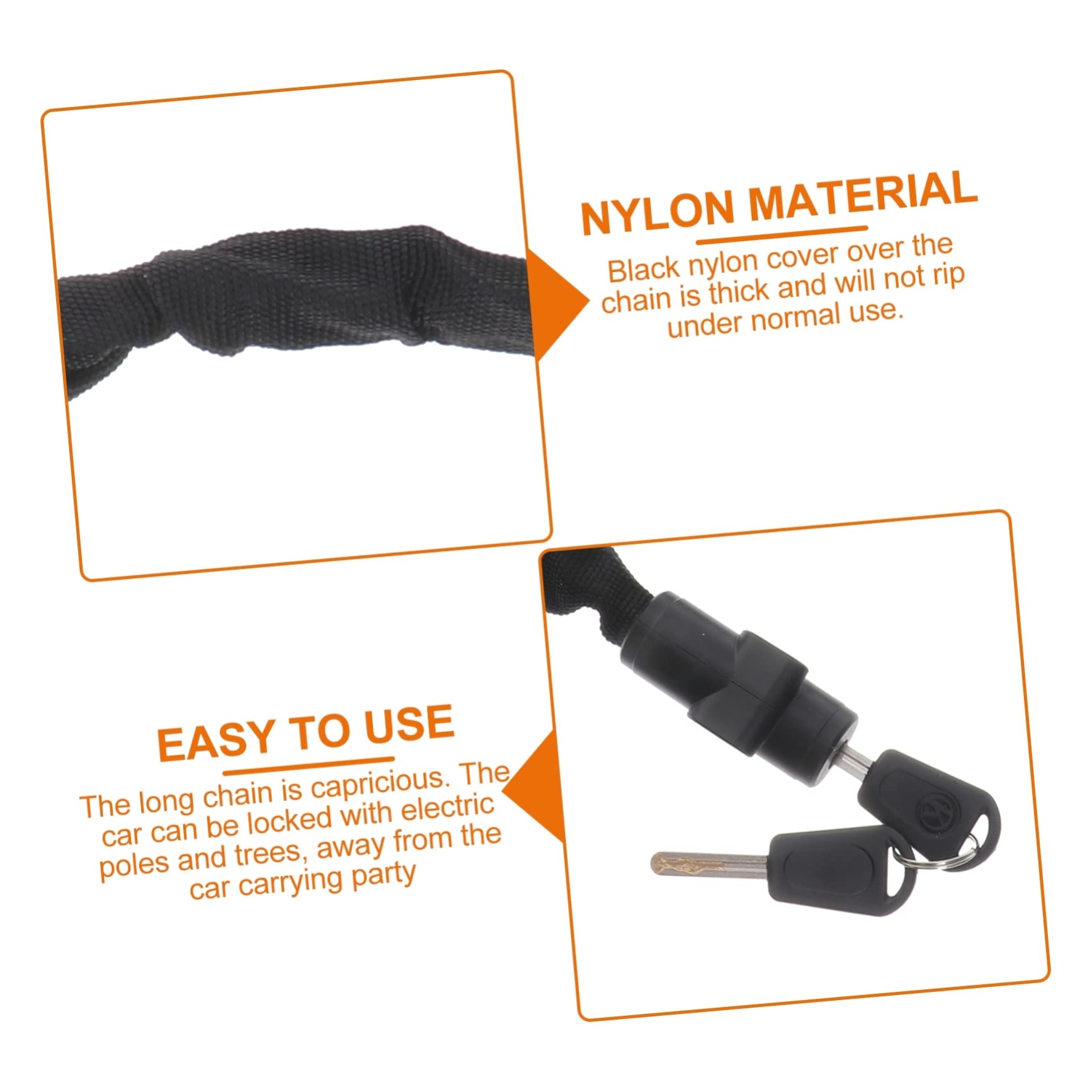 Abaodam Secure Theft Chain Lock Combination Bike Lock with Password Heavy Duty Security for Bicycles Motorcycles and Scooters Durable Weatherproof Design No Keys