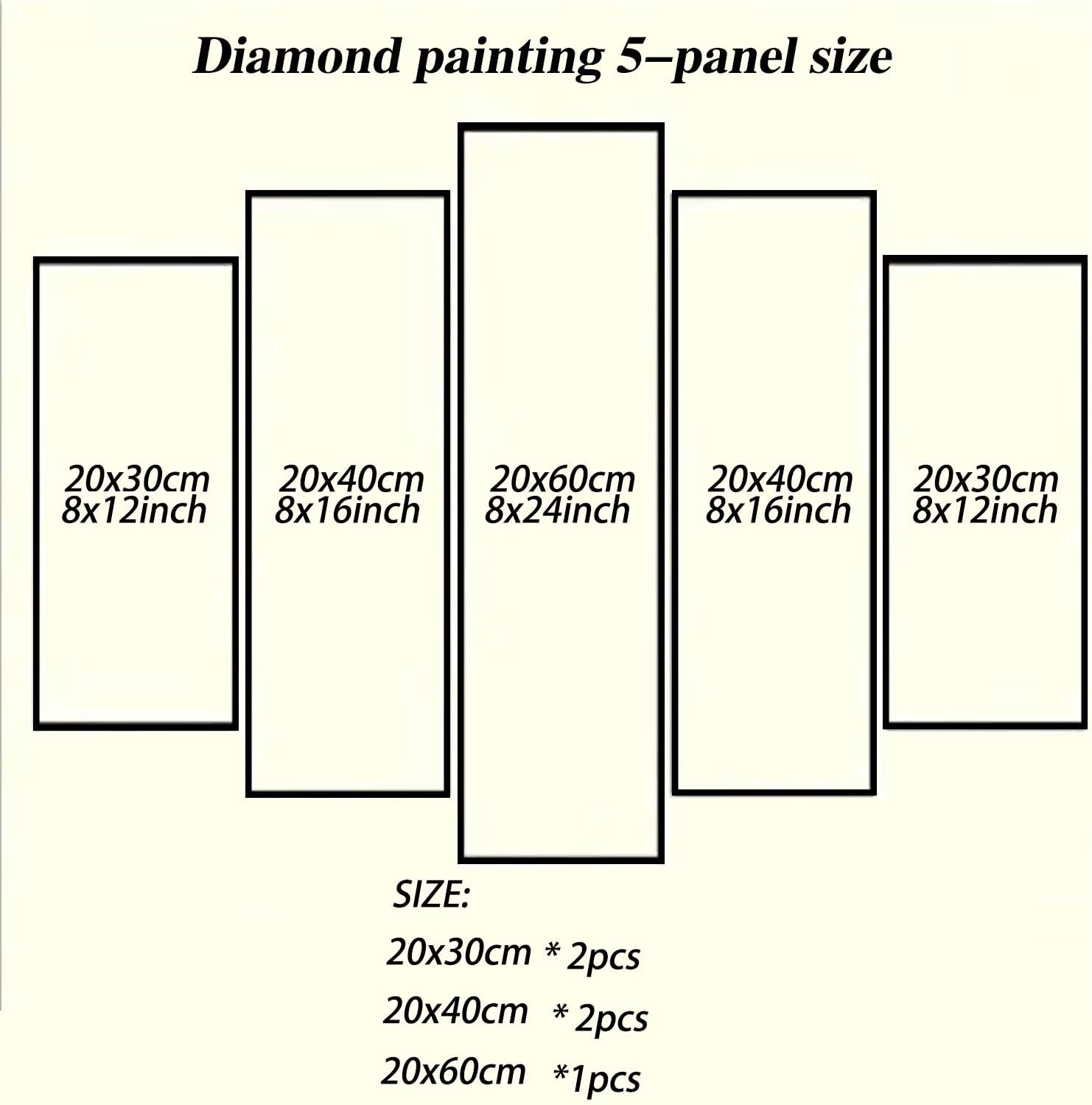 Duża sztuka diamentowa dla dorosłych, 5 szt., 60 x 100 cm / 24 x 39 cm, diamentowy obraz, motyl, DIY, pełne wiercenie, klejnot, kryształ, zestawy artystyczne, do malowania po numerach, dla dorosłych