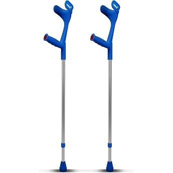 Ossenberg Classic Crutches 140 kg Forearm Crutches with Ergonomic Soft Grip Walking Aid Pulox Design Classic crutches from Ossenberg in Pulox design ergonomic soft handle for high comfort and secure grip