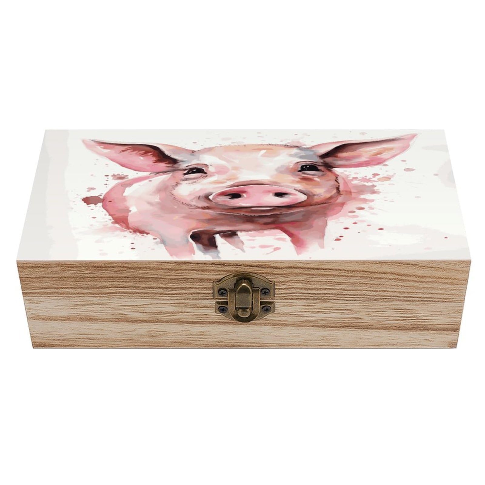 Adfgyerh Style Smiling (3) Bins Solid Wood，Jewelry Box Retro And Exquisite，Storage Box Used For Storing Photos, Souvenirs, Letters, Gifts, And Jewelry.