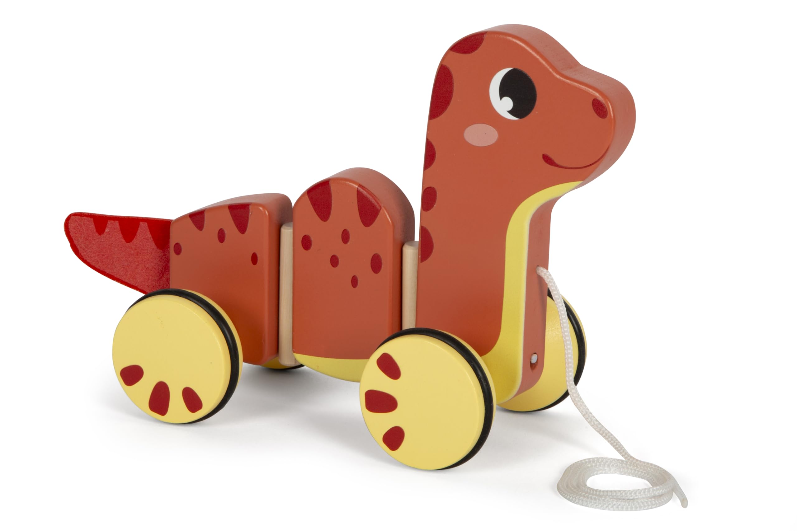 small foot Zwierzę Dino, 100% certyfikowana drewniana zabawka z certyfikatem FSC, dla dzieci od 12 miesięcy, 12613, kolorowy kolor