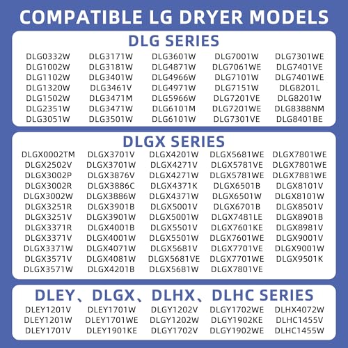 Image of Upgraded DLEX3370V DLEX3370W DLEX7600KE DLEX3001W DLEX3570V DLEX9000V DLE7400WE DLE7400VE DLE7200WE DLE7300WE DLE3500W DLE3050W DLE2250W DLGX7601KE DLGX7601WE Dryer Drum Roller Kit for LG Dryer