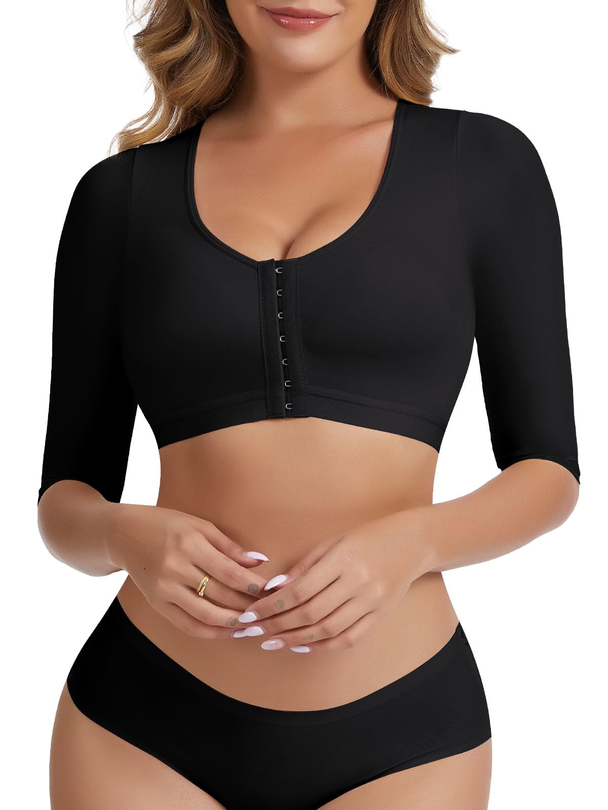 Joyshaper Haut Sculptants Femme Top Minceur Manches Hauts Soutien Compression Correcteur de Posture Support