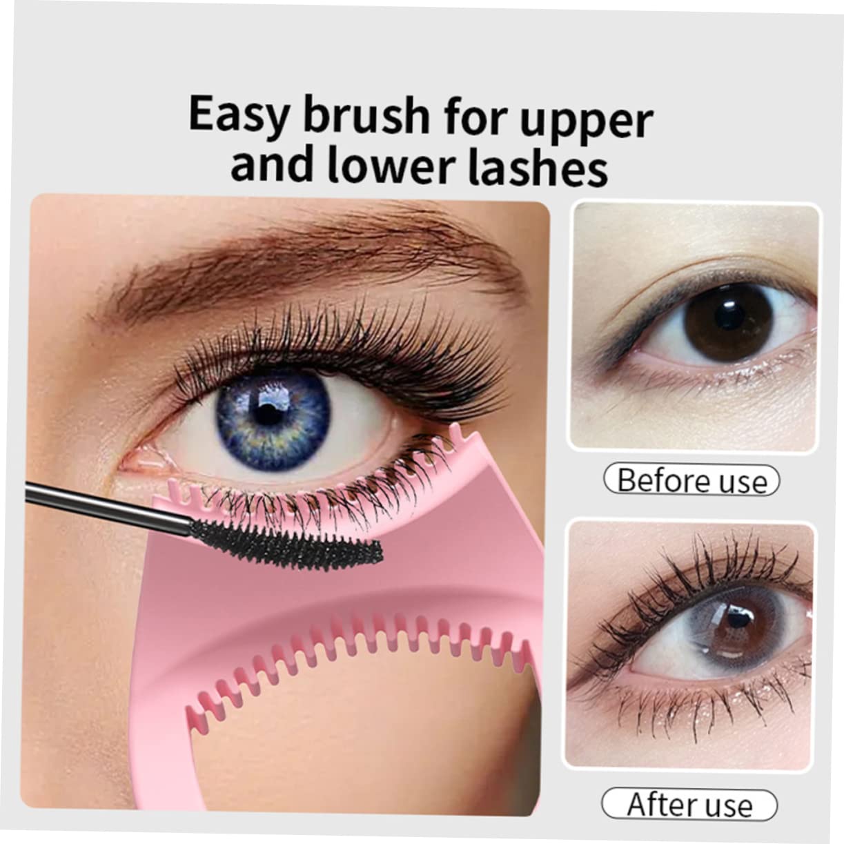 MAGICLULU 10 Piezas Delineador de ojos escudo de rímel ayudas para sombras de ojos accesorios maquillaje mujer plantilla eyeliner herramientas kit de pestañas suministros de maquillaje chica
