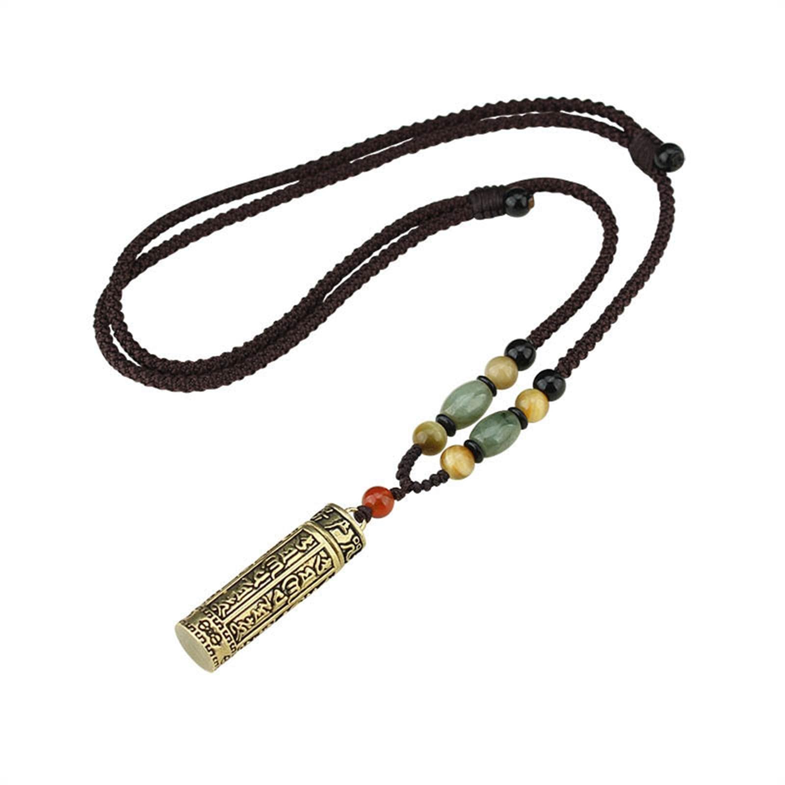 Baoblaze con Colgante de Caja Gawu Tibetano Hecho a Mano, de Budista con Colgante de Recuerdo