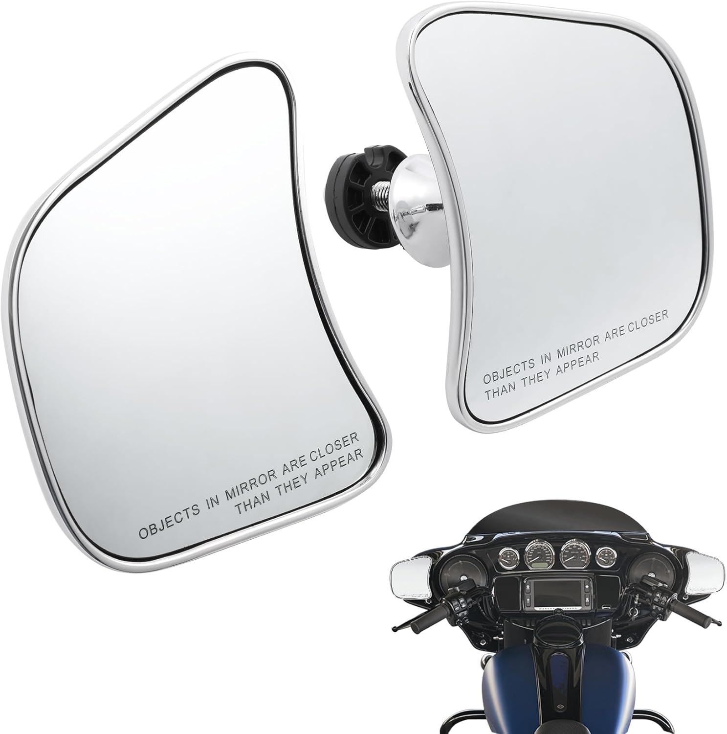 TCMT Inner Fairing Mount Rear View Mirror For Harley Touring CVO Street Glide FLHXSE 2023-2025 Street Glide FLHX 2024-2025 Street Glide Ultra FLHXU 2025