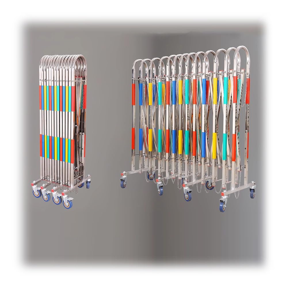 Barrière de sécurité pliable rétractable inox 3m pour le contrôle du trafic routier