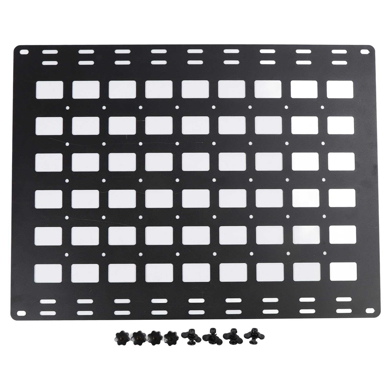 KIMISS Pannello Portaoggetti per Pianale di Camion - Pannello Molle in Lega di Alluminio 800x600 Mm con Montaggio Versatile per Utensili e Accessori