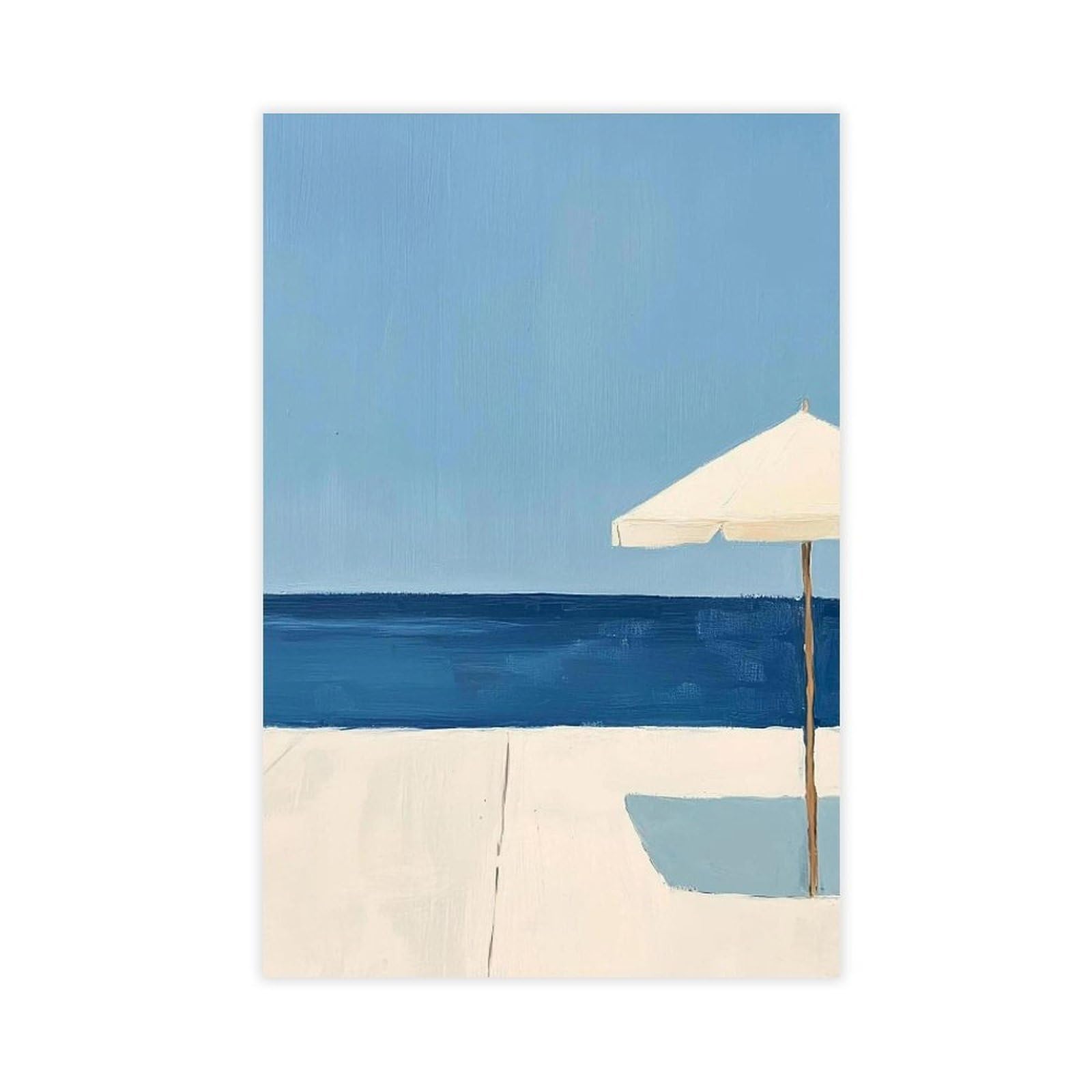 QOGDAF David Hockney Aesthetic Beachy Canvas Poster Bedroom Decor Landscape Office Room Decor Gift 20x30inch(50x75cm)