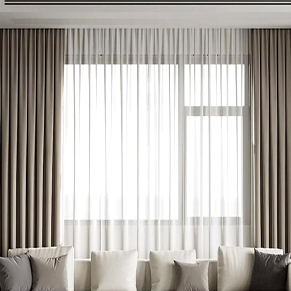 Aluminiowa szyna do zasłon, do montażu sufitowego, wytrzymałe karnisze do salonu, sypialni, przegrody, zestaw szyn 1-10 m