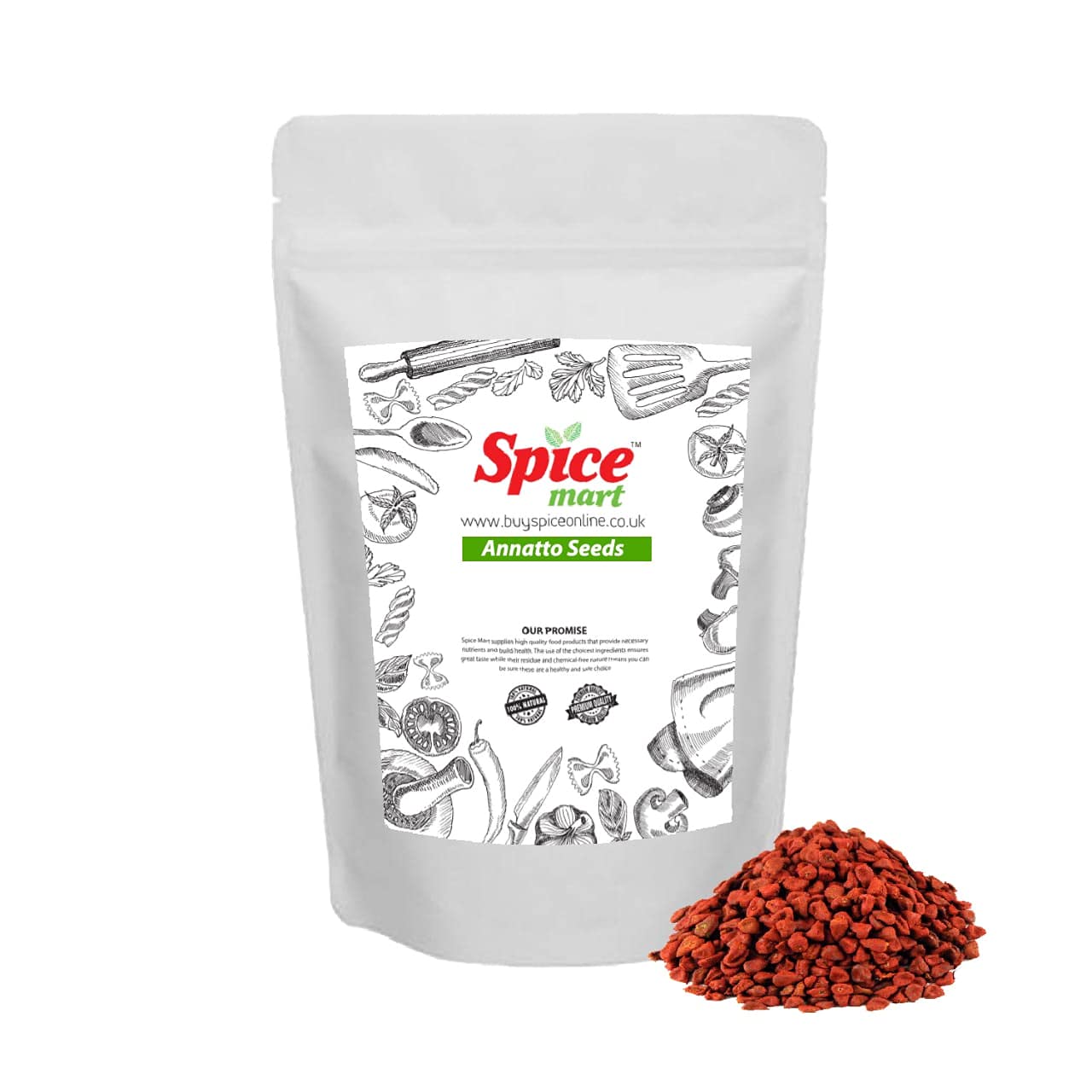 Annatto Seeds (Achiote) Whole Dried A Grade Premium Quality Free UK P&P 50g-1.9kg (200g)