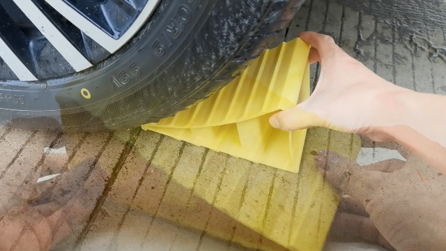 Cales De Roue Nkmujil Pour Camping-Car, Caravane, Camion - Robustes Antidérapantes Jaunes