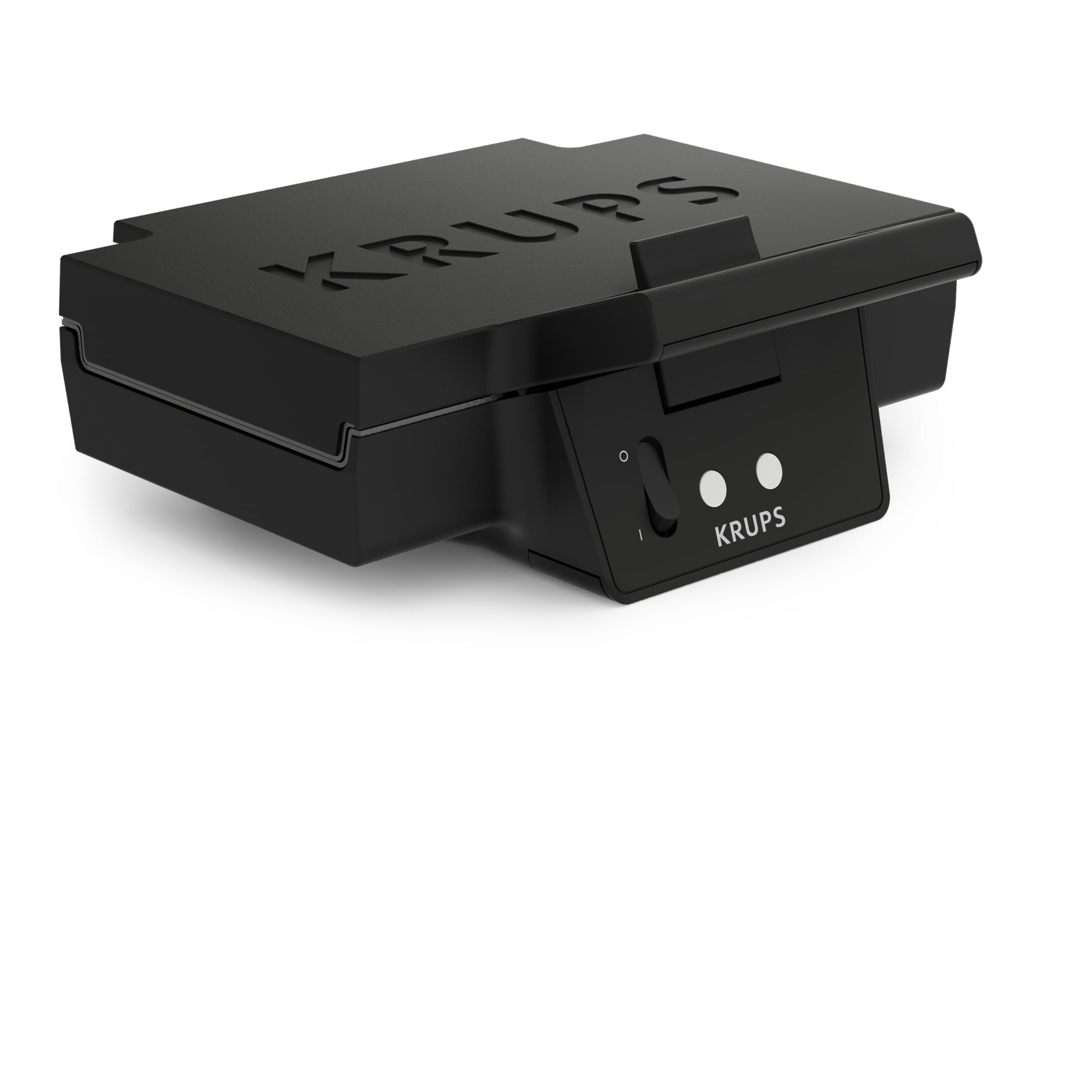 Krups FDK FDK461 - Sandwichmaker icónico de 850 W, placas antiadherentes con revestimiento de cerámica, diseño icónico, almacenamiento vertical, fácil de usar, negro, FDK461