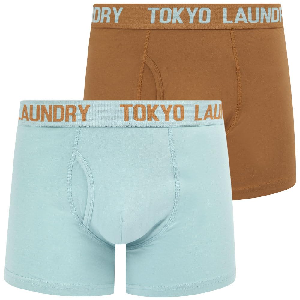 Tokyo Laundry Men's 2 Pack Gift Box Stretch Cotton Boxer Shorts Set