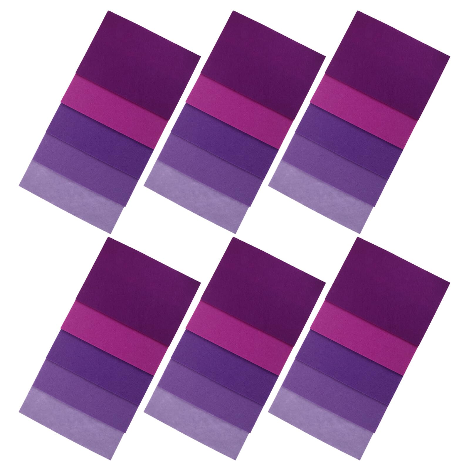 Cabilock 30stücke Violetter Filzplatten Vliesquadrate zum Basteln und Nähen Vorgeschnittene Filzstoffquadrate für Patchwork-projekte