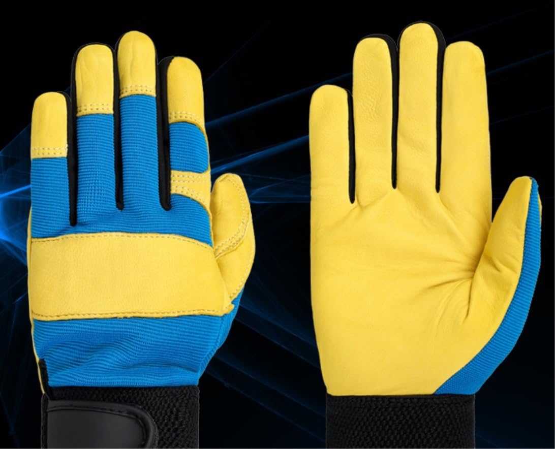 Guantes de Bici Guantes de Ciclismo Deporte Al Aire Libre Piel De Ciervo Cuero Motocross Moto Biker Racing Car A Prueba De Viento Deporte Guantes Guantes de Bicicleta
