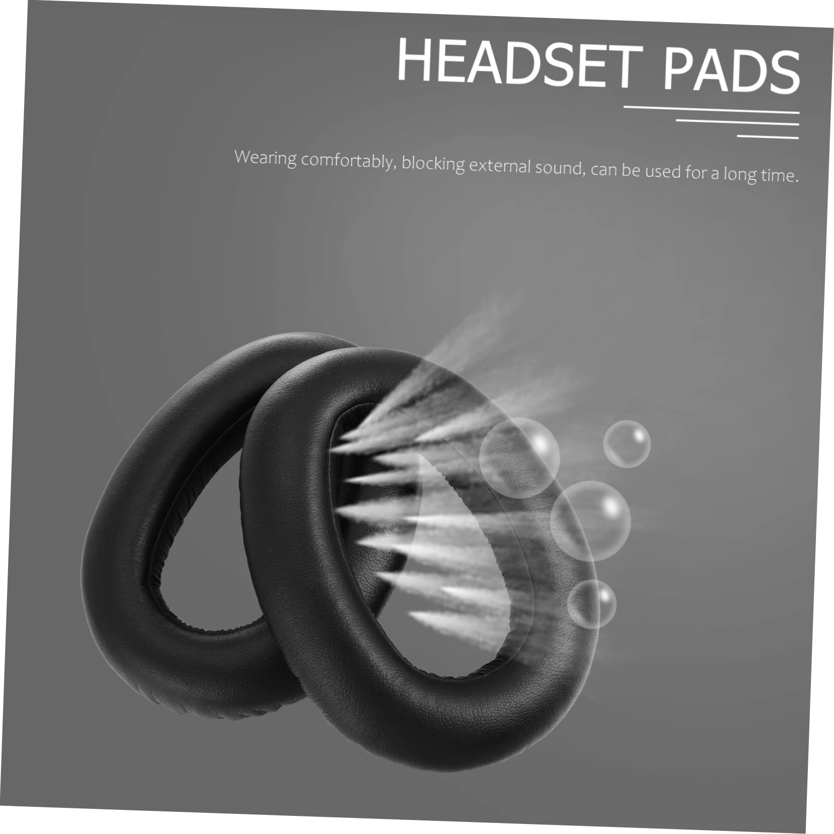 VILLCASE 3 Pares De Auriculares Inalámbricos Inalámbricos para Los Negros De Espuma Viscoelástica