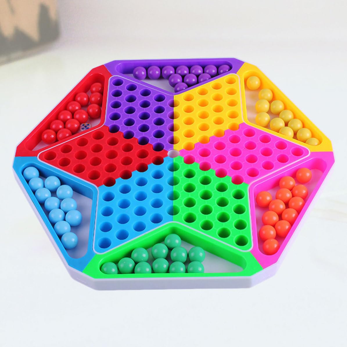 Juego de Ajedrez Volador de Plástico, Damas Hexagonales Educativas