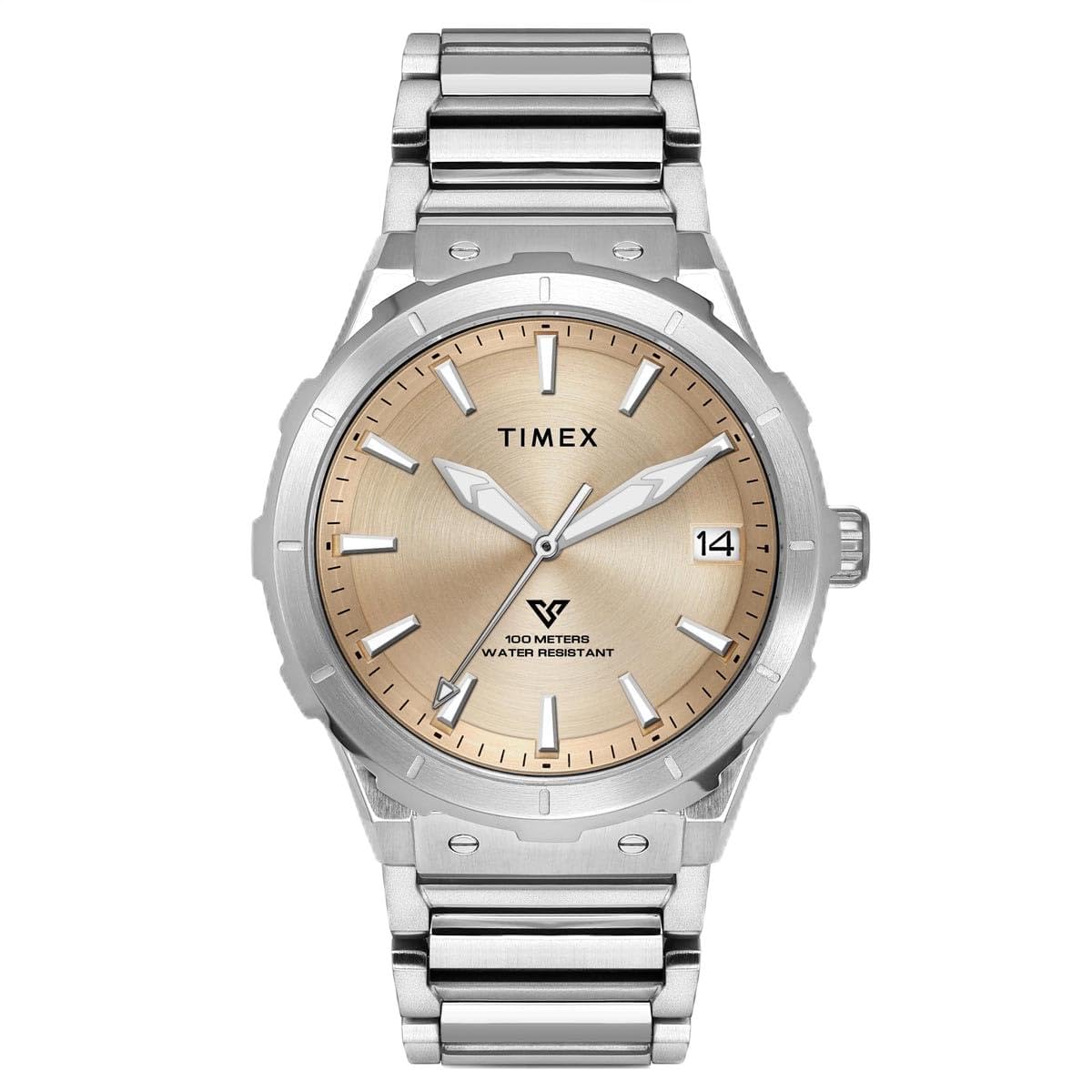 TIMEX Vector Analog Watch for Men Champagne - Image 1