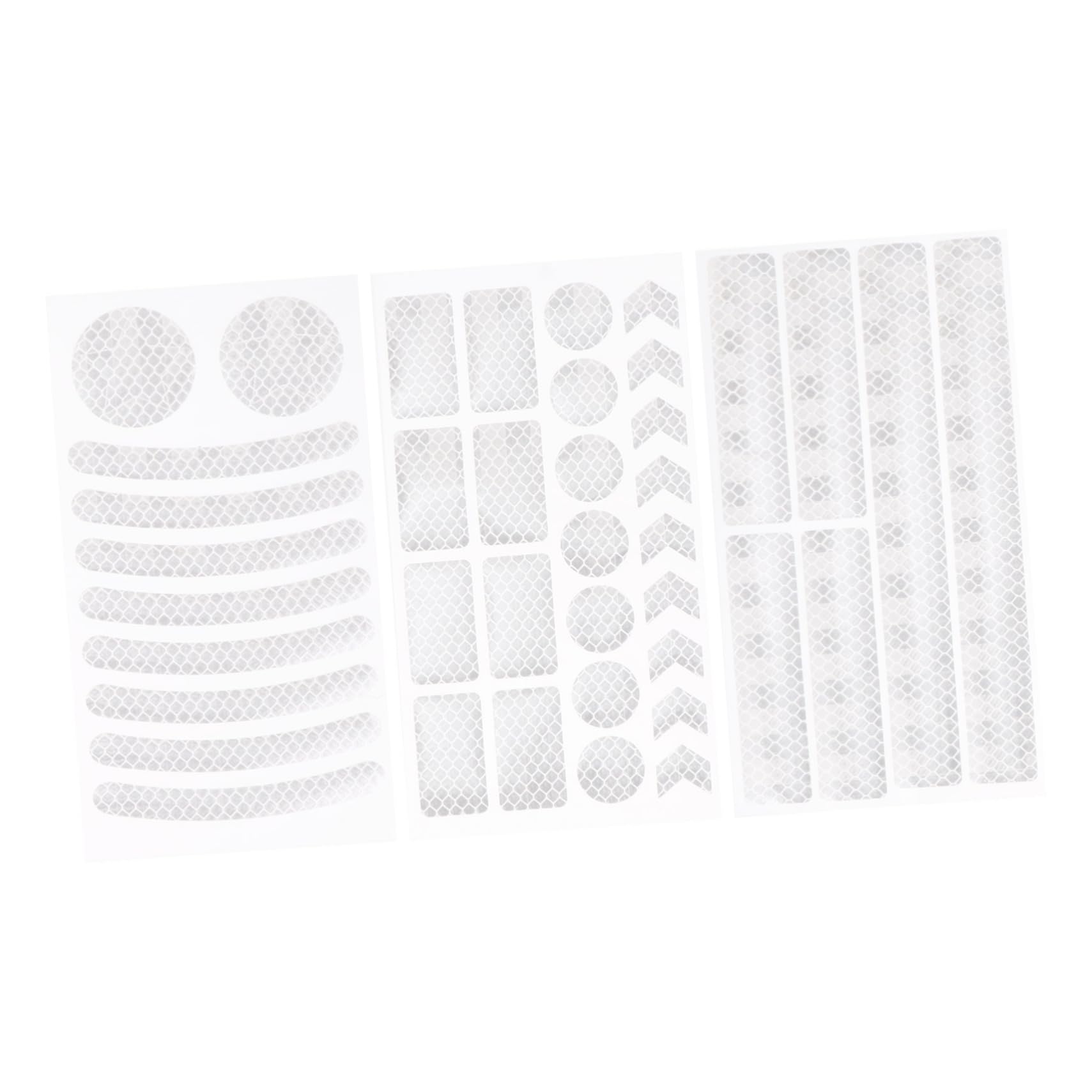 Milisten 1 Set Night Bike Reflective Stickers Honeycomb Decals Safety Bike Decals