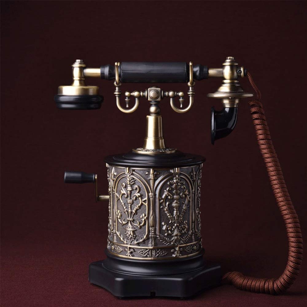 Telefon stacjonarny w stylu retro do domu, szkoły i biura. Telefon stacjonarny w stylu retro, stacjonarny telefon retro. Klasyczny europejski telefon naziemny w stylu retro. Nadaje się do dekoracji b