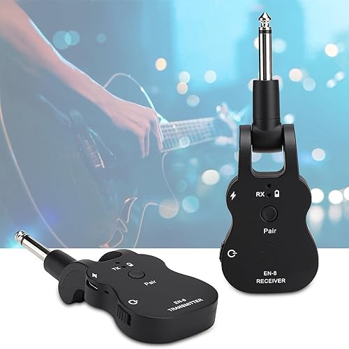 EN-8 Sistema receptor transmisor de audio inalámbrico Pick Up para guitarra eléctrica Bass Violin