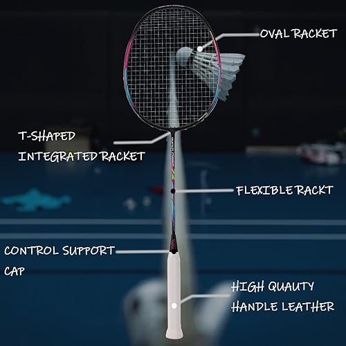 Miniatura 3 de YAKS Juego de raquetas de bádminton de entrenamiento para estudiantes adultos de alta elasticidad, 4U4G, 3 uds, 4U4G, profesional, ultra ligero,