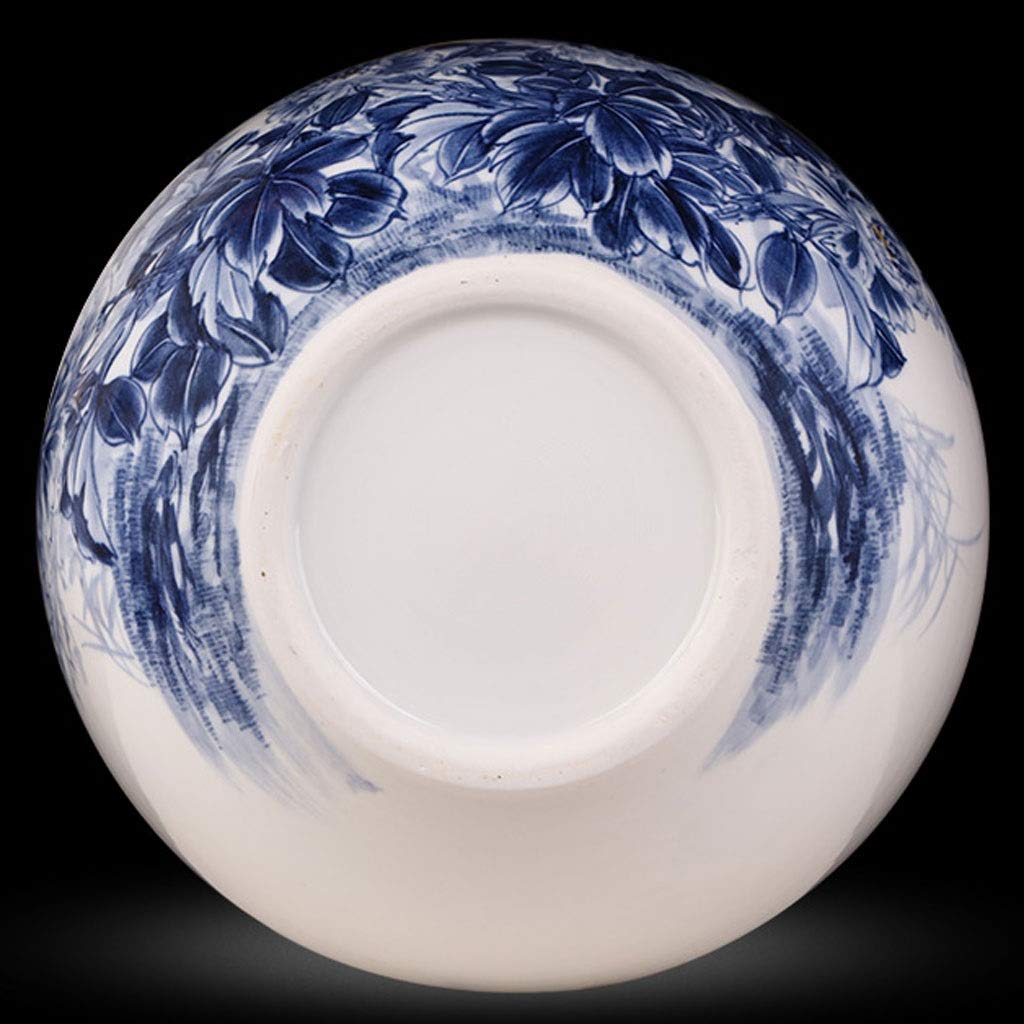 Amazon.co.jp: FlowerVasesforDecorChineseCeramicVase、手描きの青と