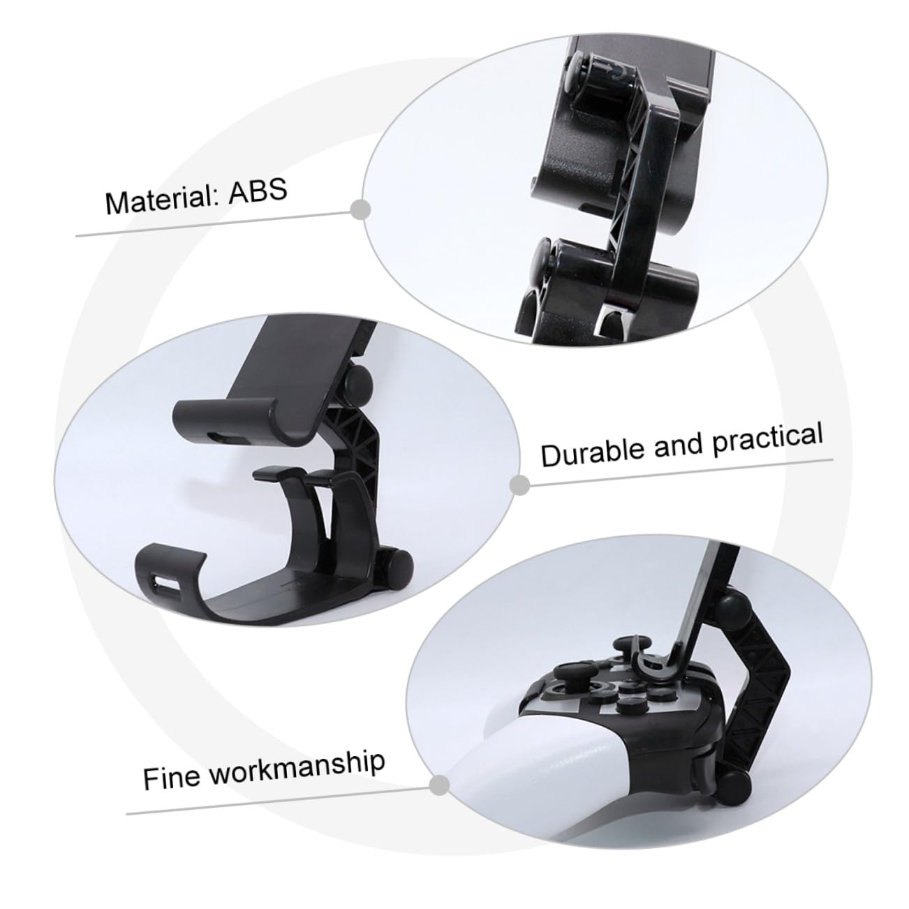 jojofuny 5pezzi Supporto Per Gamepad Switch Pro Controller Accessorio Pratico Per Console Di Gioco Facile Da Installare e Compatibile Con Diverse Scrivanie
