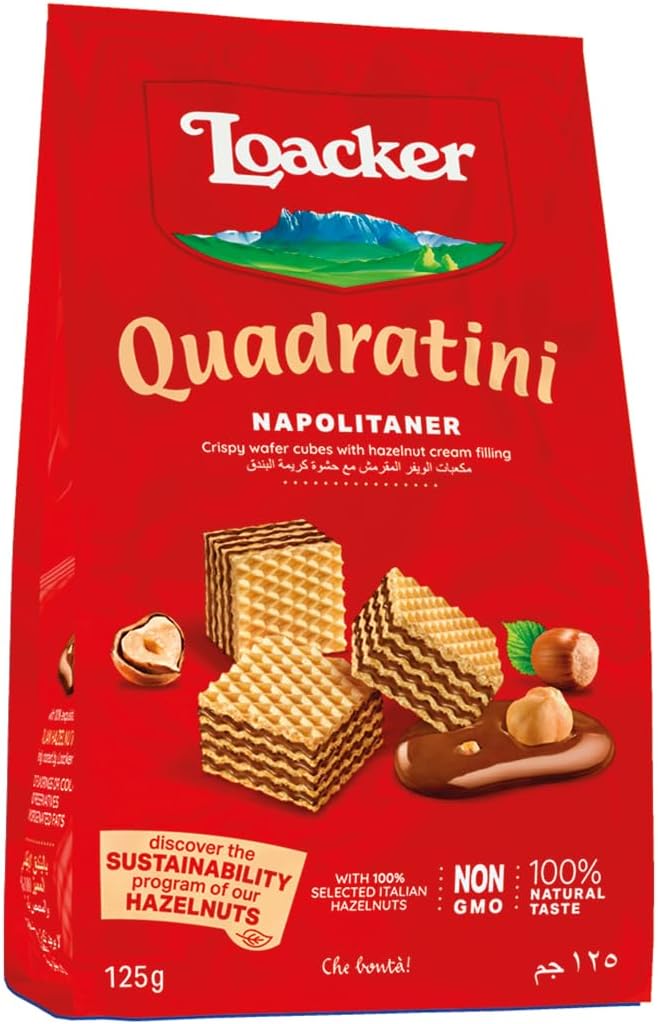 Quadratini Napolitaner 125G.