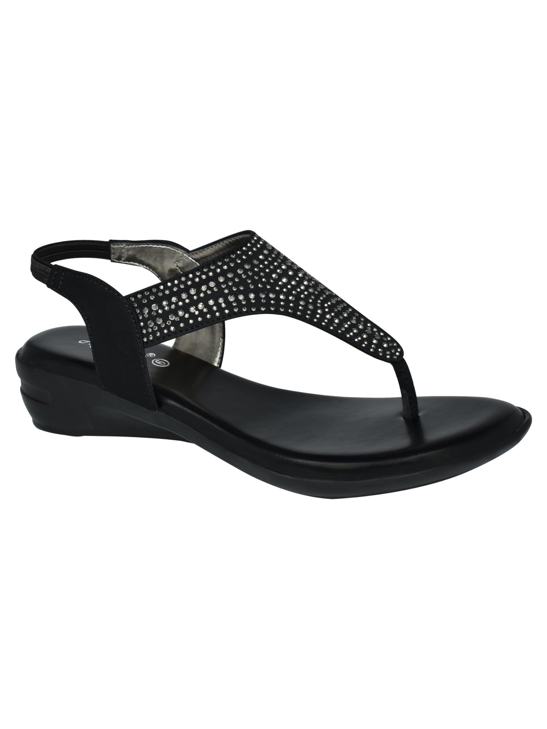 AJANTA Women Black Flat Sandal EL4003 (B0CL713R15) Amazon Price History, Amazon Price Tracker