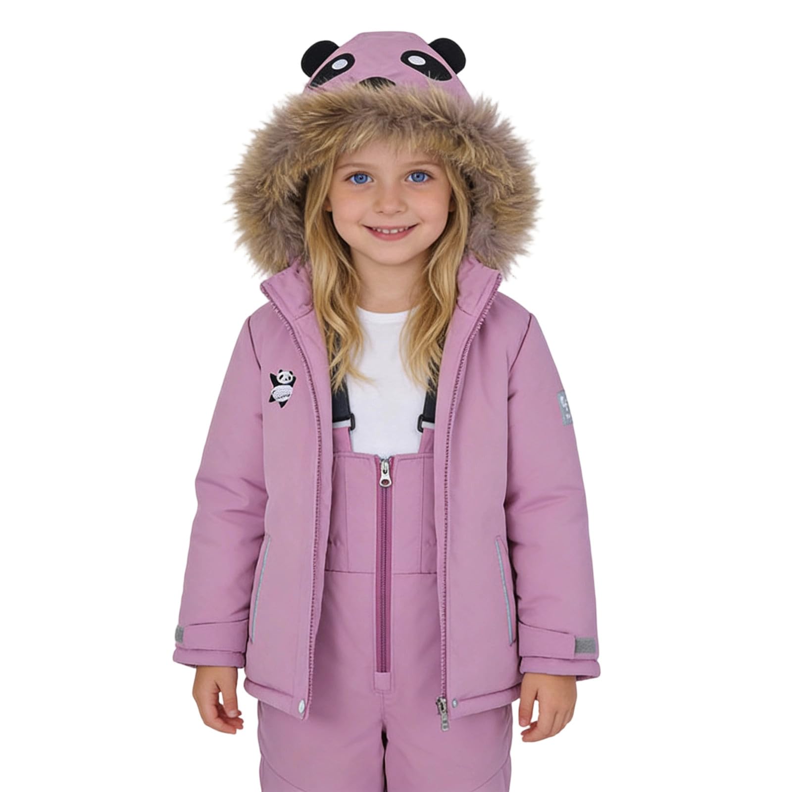 Kinder-Schneeanzug, Winddicht, isoliert, Winter-Skijacke und -Hose, Outfit für Jungen und Mädchen, Outdoor-Aktivitäten bei kaltem Wetter
