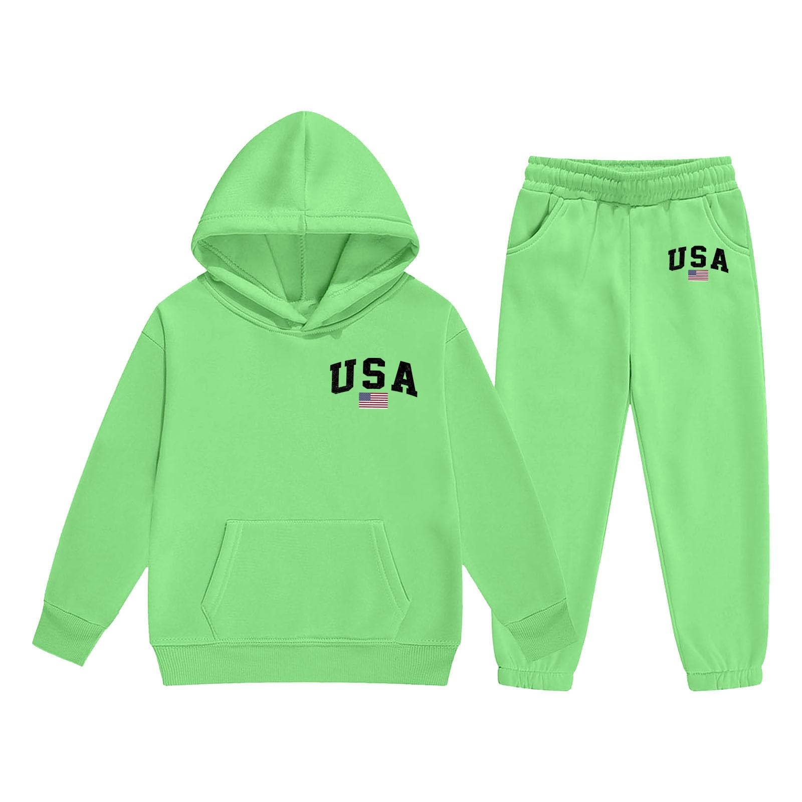 Ensemble Enfant, De Tenues D'hiver Pour Filles, Sweat À Capuche Et Jogging En Polaire, Vêtements Confortables Et Décontractés Pour Enfants Avec Imprimé Élégant, Design Original Unique