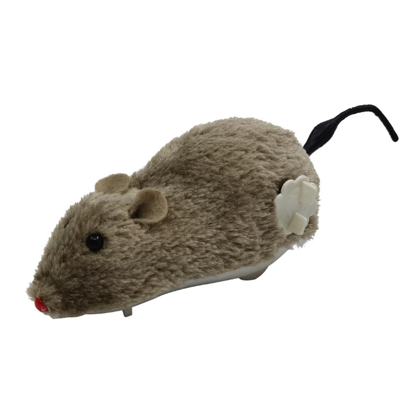 Ratón de cuerda para gatos, juguete de peluche para gatos, juguete de peluche con mecanismo de cuerda, juguete decorativo para persecución, juguete interactivo para gatos, ratón de cuerda para tienda