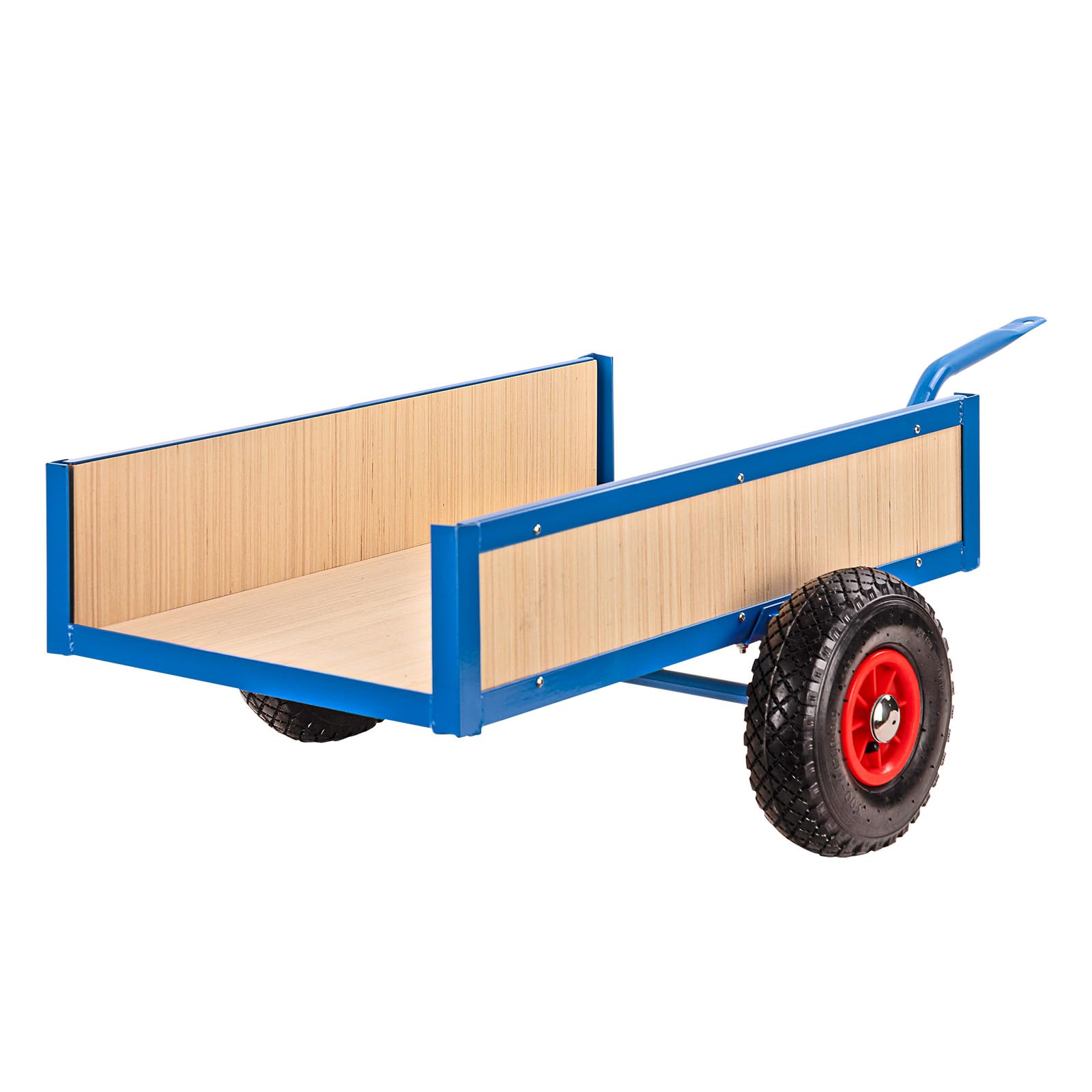 DEMA Gokart Anhänger Tretauto Transportanhänger 100 kg Luftbereifung | Kinderfahrzeug, Lastenanhänger, Handwagen, Bordwände abnehmbar, Luftreifen, Garten, Spielzeugtransport